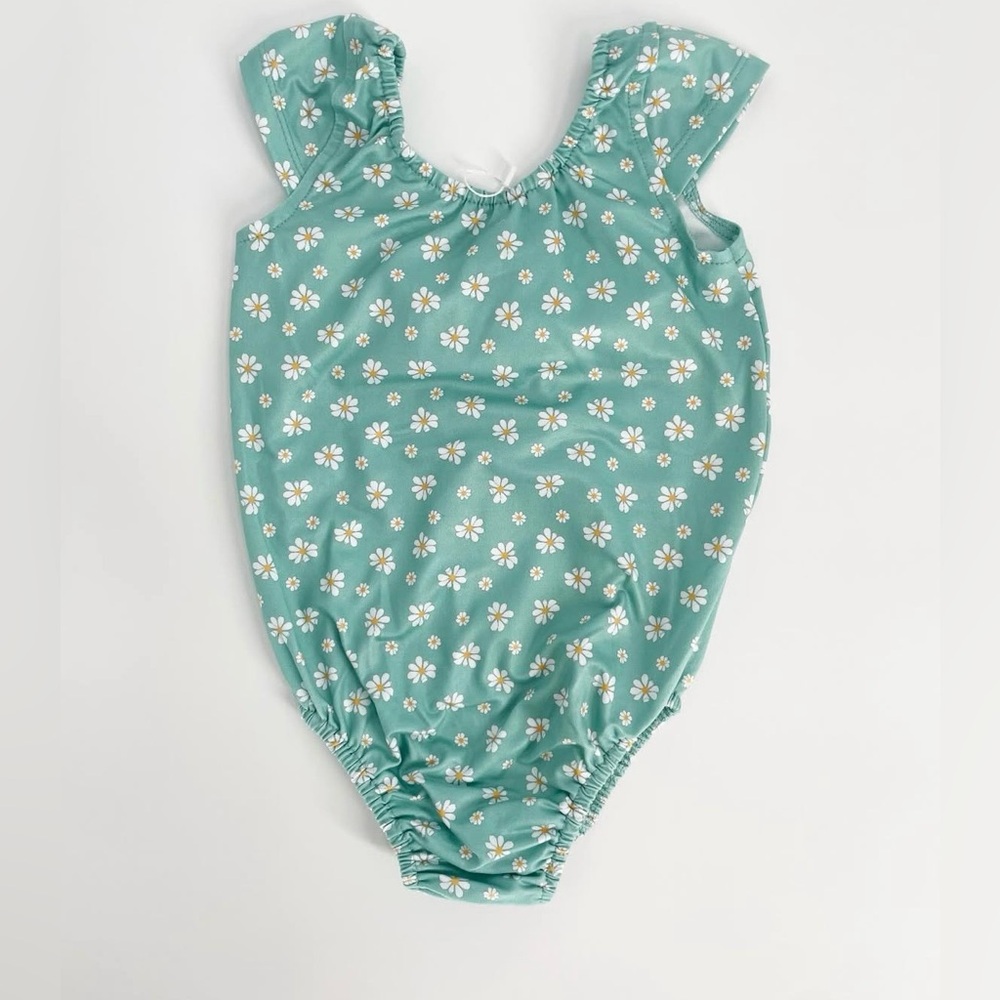 NEW Mint Daisy Cap Sleeve Leotard Bodysuit